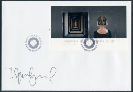 DENMARK / DANEMARK (2016) - Signed Cover - Stamp Art, Embroidered, Bonnet, Guldnakker, Empty Interior, Sondergaard - Briefe U. Dokumente