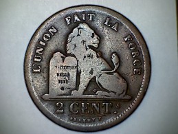 2 Centimes Cu - Braemt F. - 1833 - Brede Rand - 2 Centimes