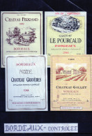 BORDEAUX - Controlée 4 Etiquettes - N° 32 - Collections, Lots & Séries