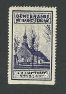 C06-40 CANADA 1934 Centenaire De Saint-Jérome Blue Used - Local, Strike, Seals & Cinderellas