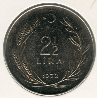 Turquie Turkey 2 1/2 Lira 1973 KM 893.2 - Turkey