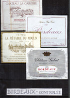 BORDEAUX - Controlée 4 Etiquettes - N° 53 - Collections & Sets