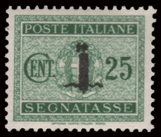 R.S.I. - Segnatasse - 25 C. Verde - 1944 - Taxe
