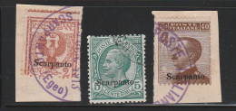 Italian Colonies 1912 Greece Aegean Islands Egeo Scarpanto No 1,2 And 6 Lot Used (B352) - Egée (Scarpanto)