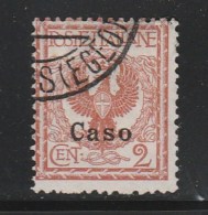 Italian Colonies 1912 Greece Aegean Islands Egeo Caso Casos No 1 Lot Used (B353) - Ägäis (Caso)