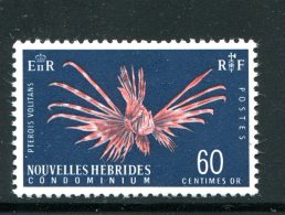 NOUVELLES HEBRIDES- Y&T N°265- Neuf Avec Charnière * (poisson) - Unused Stamps