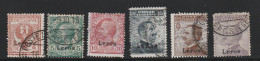 Italian Colonies 1912 Greece Aegean Islands Egeo Lero Leros No 1-7 (except 5) Lot Used (B353) - Egeo (Lero)