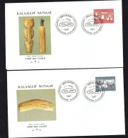 1987  Inuit Artefacts  Sewing Needles, Masks  MiNr 174-5 - FDC