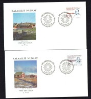 1990  F. Lynge And A. Lynge Politicians MiNr 209-210 - FDC