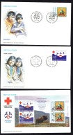 1993  Red Cross And Boy Scouts  Stamps And Souvenir Sheet On 3 FDCs  MiNr 236-7, Block 4 - FDC