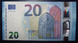 20 EURO S007F1 Draghi Italy Serie SF Perfect  UNC - 20 Euro