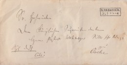 Preussen Brief R2 Kakerbeck 26.1. Gel. Nach Cloetze - Cartas & Documentos