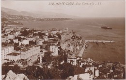 Carte Postale Ancienne,MONACO,PRINCIPATU DE MUNEGU,monte Carlo,1920,vue Aerienne - Monte-Carlo