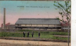 AULNOYE-AYMERIES USINE MOMBAERTS FORGES DE LEVAL (CARTE COLORISEE) - Aulnoye