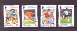 GIBRALTAR 1996 FOOTBALL  YVERT N°768/71  NEUF MNH** - Nuovi