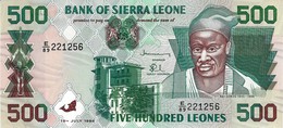 Sierra Leone (BSL) 500 Leones 1998 UNC Cat No. P-23b / SL117b - Sierra Leona