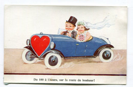 CPA  Illustrateur : WILLS JOHN  Mariés Et Voiture   HUMOUR   1936    A   VOIR  !!!! - Wills, John