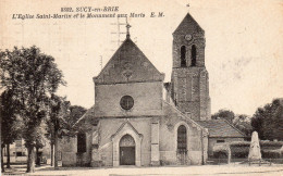 Sucy En Brie - L'église Saint Martin Et Le Monument Aux Morts - Sucy En Brie