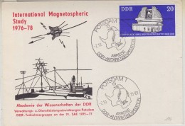 DDR 1975 Abreise Der DDR-Antarktis Expedition Int. Magnetospehric Study   Cover (30630) - Otros & Sin Clasificación