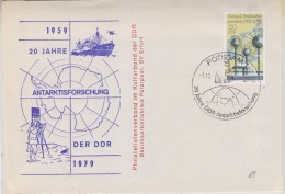 DDR 1979 20J Antarktisforschung Der DDR Cover Ca Potsdam 1.10.79 (30636) - Sonstige & Ohne Zuordnung