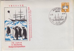 DDR 1986 75J. II Deutsche Südpolarexpedition Cover Ca Erfurt 7.05.86 (30637) - Otros & Sin Clasificación