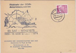 DDR 1976 Rückkehr Der DDR Antarktis Expedition Cover Ca Potsdam 19.3.76 (30643) - Ohne Zuordnung