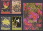 COB 2105/08+BL206 Flowers 2002 MNH - Ongebruikt