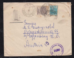 Brazil Brasil 1952 Advertising Censor Cover To BURGSCHLEINITZ Austria Hote Pinheiros TERESOPOLIS - Covers & Documents