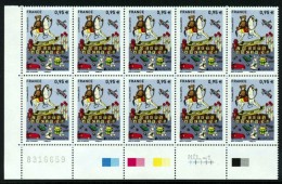 SALE!!! FRANCIA FRANCE FRANKREICH 2015 EUROPA CEPT OLD TOYS Block Of 10 Stamps MNH ** - 2015