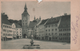 Landsberg Am Lech - S/w Hauptplatz Mit Schmalzturm - Landsberg