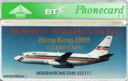 UK 5 UNITS GB AIRWAYS AIRPLANE HONG KONG EXPO 1995 L & G MINT CODE:408E READ DESCRIPTION !! - BT Private