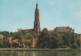 Landshut - Blick über Die Isar Auf St Martin & Burg Trausnitz - Landshut