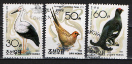 COREA DEL NORD - 1992 - UCCELLI - BIRDS - USATI - Corée Du Nord