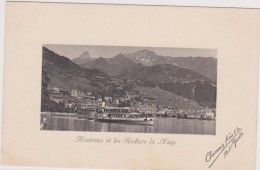 SUISSE,HELVETIA,SWISS,SCHWEIZ,SVIZZERA,SWITZERLAND ,VAUD,chateau Chillon,veytaux,Montreux, Lac Léman,1907,marcophilie - Montreux