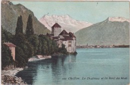 SUISSE,HELVETIA,SWISS,SCHWEIZ,SVIZZERA,SWITZERLAND ,VAUD,chateau Chillon ,veytaux,Montreux,1907 - Montreux