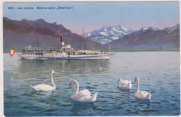SUISSE,SWITZERLAND,SWISS, HELVETIA,SCHWEIZ,SVIZZERA ,VAUD,MONTREUX EN 1930,riviera Pays D´enhaut,lac,BATEAU-SALON - Montreux