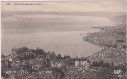 SUISSE,SCHWEIZ,SVIZZERA,SWITZERLAND,HELVETIA,SWISS ,VAUD,MONTREUX,GLION,CLAR ENS,1900,VUE AERIENNE - Montreux