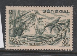 SENEGAL N° 139 30C VERT EXPOSITION INTERNATIONALE DE PARIS NEUF SANS CHARNIERE - Unused Stamps