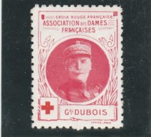 Vignette Militaire Croix Rouge - Association Des Dames Françaises - Général Dubois - Croix Rouge