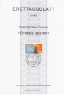 Germany Deutschland 1982-02 Energie Sparen, Energy Saving, Thermal Insulation, Canceled In Bonn - 1981-1990