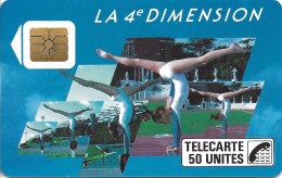 TELECARTE LA 4 EME DIMENSION FEMMES F 36 50 UNITES 1988 TIRAGE 400.000 GYMNASTIQ - 1988