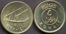 Kuwait 5 Fils 1997 (1417) UNC -- Ship - Koweït