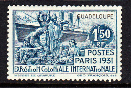 Guadeloupe MH Scott #141 1.50fr 1931 Colonial Exposition Issue - Neufs