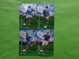 Lots De Magnets Carrefour Fff  Fanni-sissoko-ribery-abidal - Sport