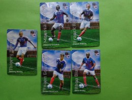 Lots De Magnets Carrefour Fff  Diaby-gourcuff-sissoko-henry-ribery - Sport