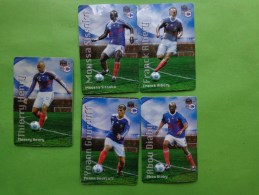 Lots De Magnets Carrefour Fff  Diaby-gourcuff-sissoko-henry-ribery - Sports