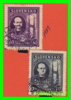 ESLOVAQUIA  ( SLOVENSKO  EUROPA  )  2 SELLOS AÑO 1039 - Gebraucht