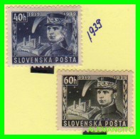 ESLOVAQUIA  ( SLOVENSKO  EUROPA  )  2 SELLOS  AÑO 1939 - Nuevos