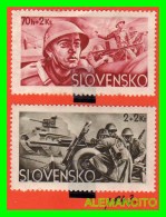 ESLOVAQUIA     ( SLOVENSKO  ) 2 SELLOS  AÑO 1943 - Usados
