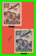 ESLOVAQUIA     ( SLOVENSKO  ) 2 SELLOS  AÑO 1939 - Usados